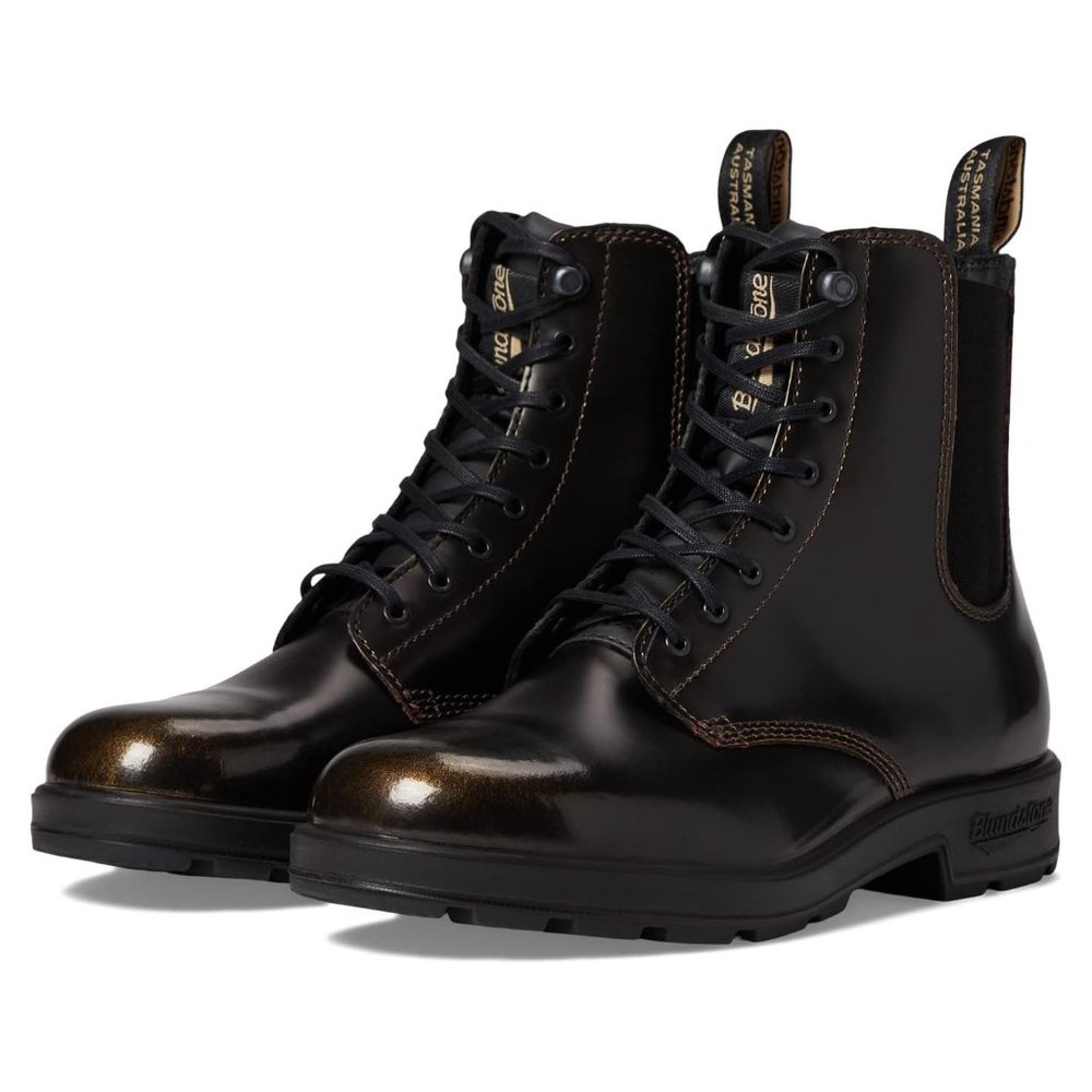 Blundstone Original Lace-Up Gore Boot Leather in Gold Brush women's US size 10